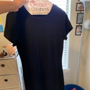 MIDI T-Shirt Dress - BLACK